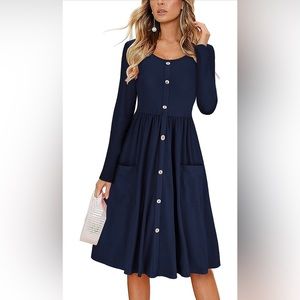 Long Sleeve Dress, NWOT, has pockets